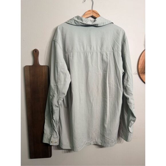 Simms Guide Series Insect & Shield Repellent Green Button-up Fishing Shirt XL - Picture 2 of 7